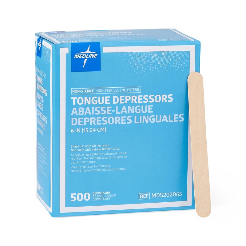 Tongue Depressors, 6|Box of 500|Case of 5000