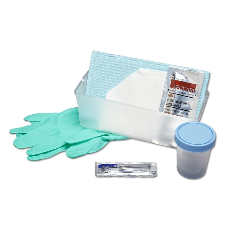 Urethral Catheterization Tray w/ 15FR Red Rubber Catheter