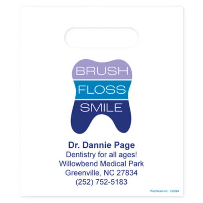 7  x 9 Brush Floss G Personalized Bags  500/Pack