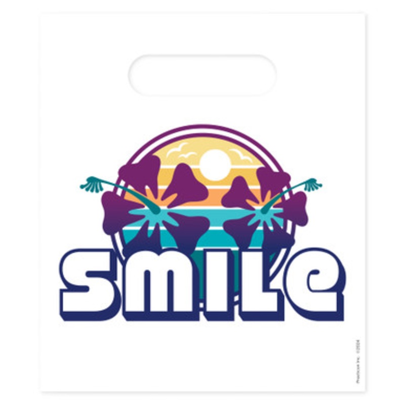 7  x 9 Tropical Smile Bags 100/Pack