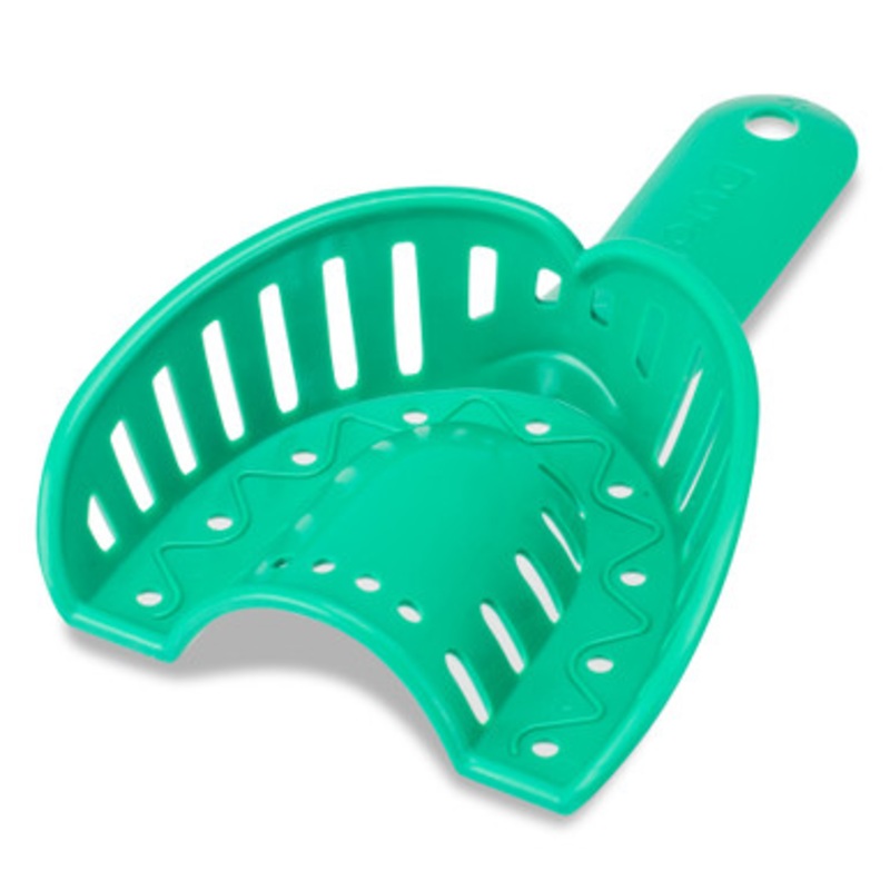 Duralock Plus Medium (Green) Upper Impression Trays 50/Pack