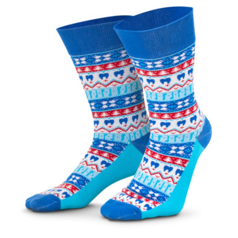 Fair Isle Dental Socks 1/Pair
