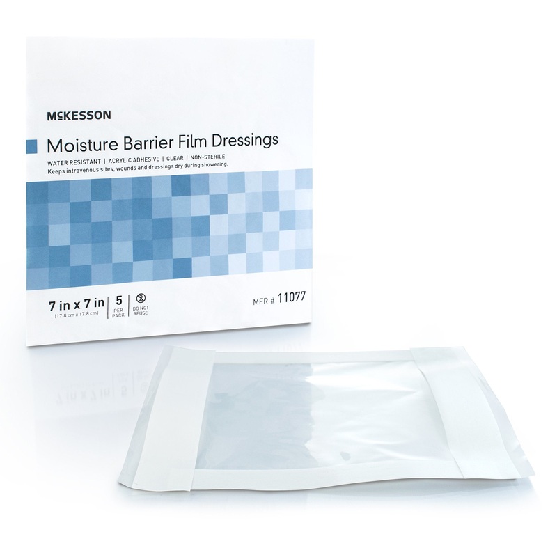 IV Site Barrier Protector McKesson 7 X 7 Inch NonSterile PK/5