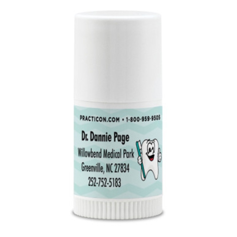 Personalized Tootie Teal Mini Lip Balms 250/Case