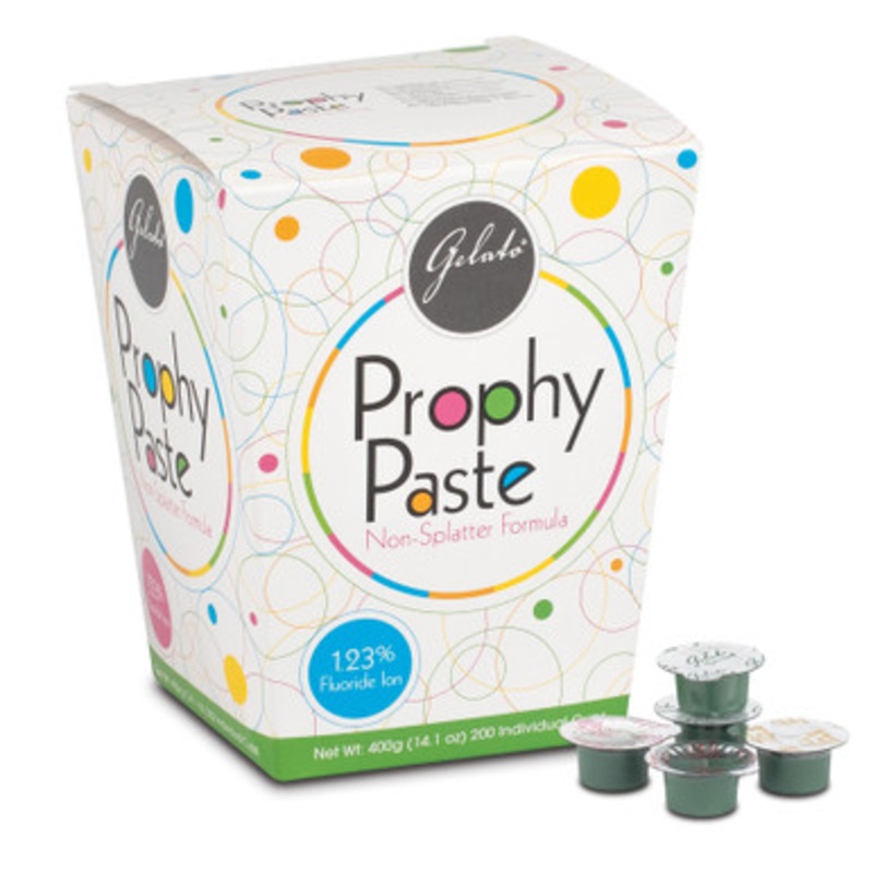 Gelato Prophy Paste 200/Box|Assorted|Bubblegum|Cherry|Pina Colada|Mint|Coarse|Medium