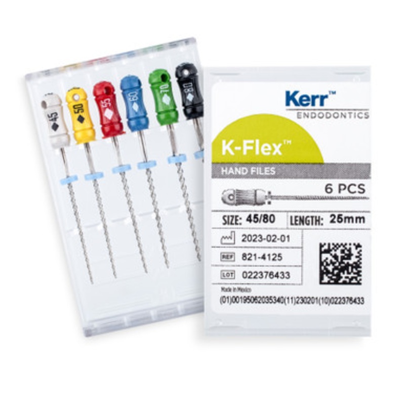 Kerr K-Flex Files 25mm Series 2 Assorted 45/80 6/Pack
