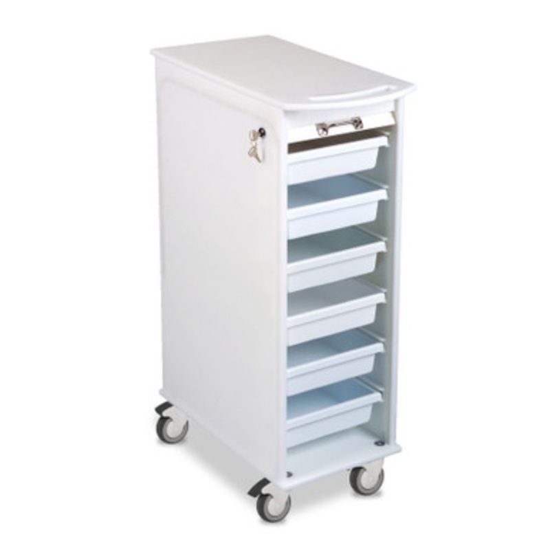 Narrow Roll Top Locking Cart