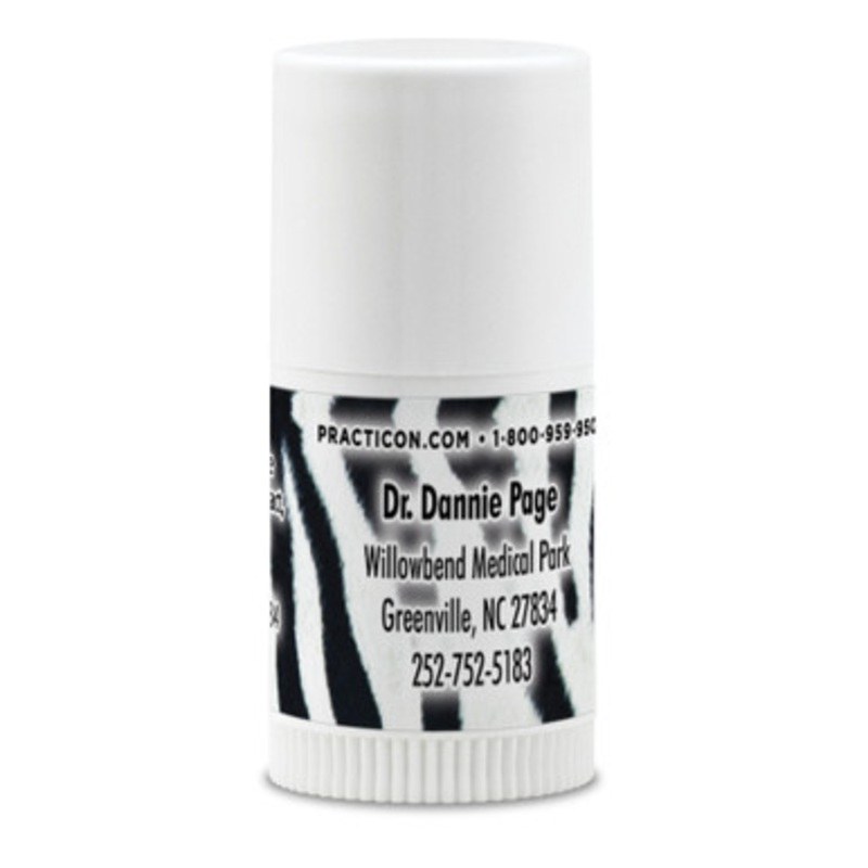Personalized Zebra Print Mini Lip Balms 250/Case