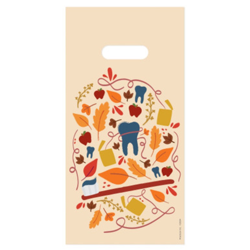 6 x 12 Fall Brush Leaves Bags 100/Pack