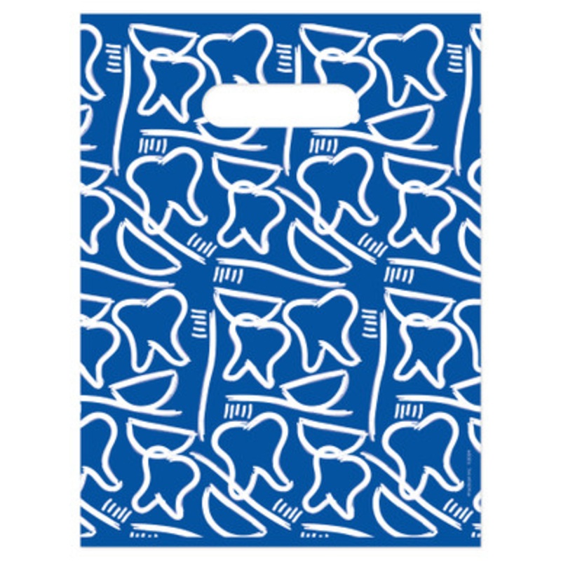 9 x 12 Dental Drawings Scatter Print Bags 100/Pack