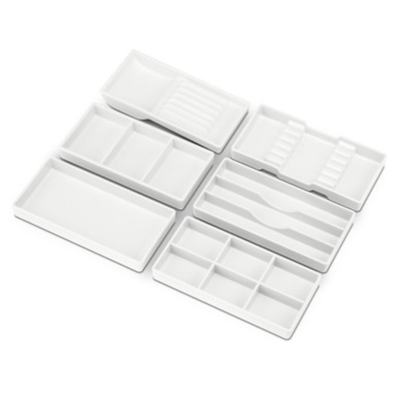 Cabinet Tray Set|White|White