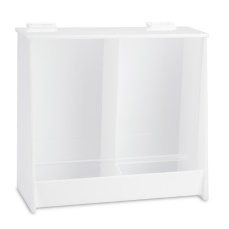 Easy-Fill Clear Double Bin Dispenser