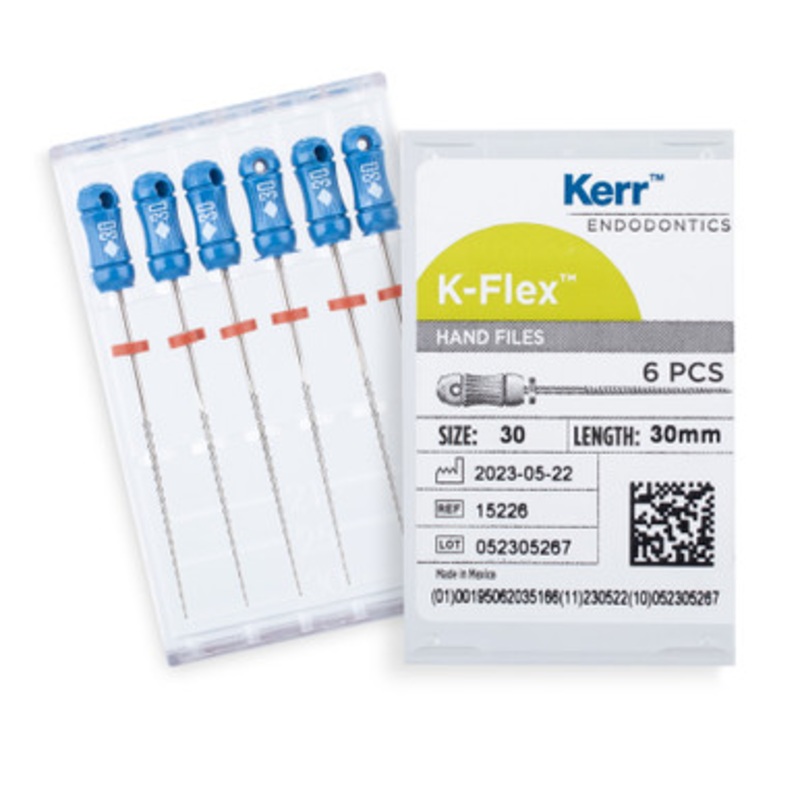 Kerr K-Flex Files 30mm Size 30 Blue 6/Pack
