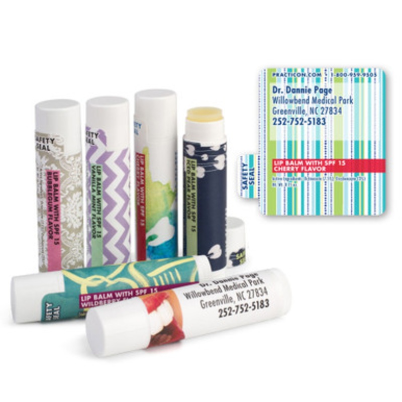 Personalized Cool Stripes Lip Balms 250/Pack