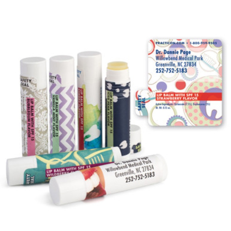 Personalized Dental Whimsy Lip Balms 250/Case