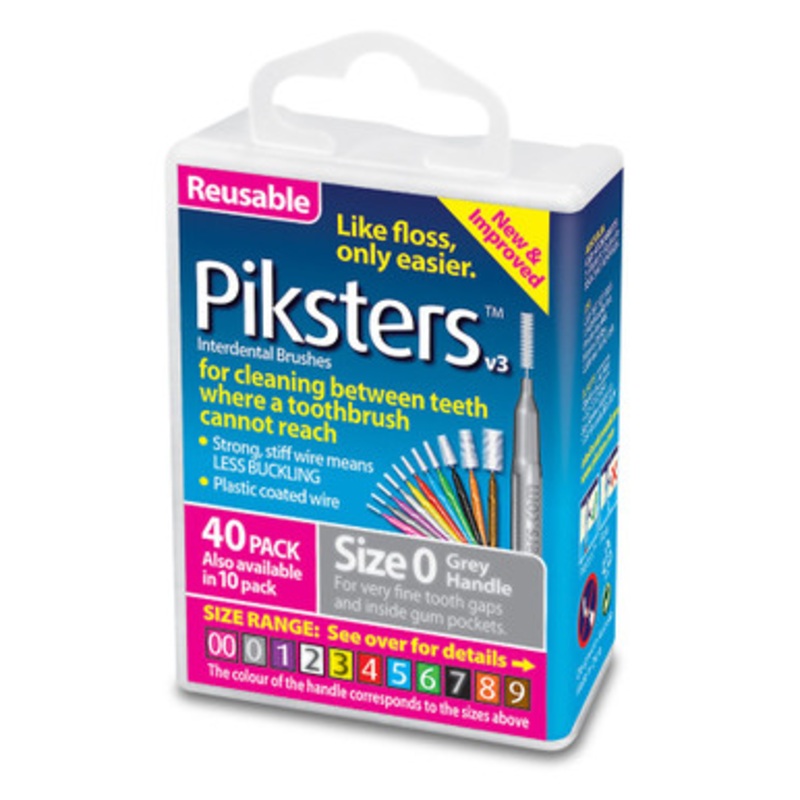 Piksters Interdental Brushes 40 Pack 40/Box