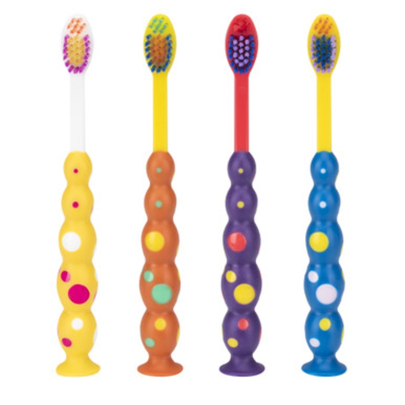 Suction Cup Child Toothbrushes Bulk Pack 144/Box
