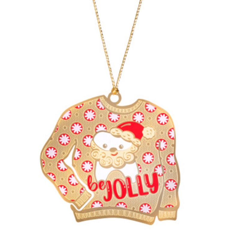 29 Annual Christmas Sweater Brass Dental Ornament