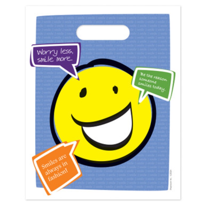 8 x 10 Worry Less Smile More Bags 100/Pack