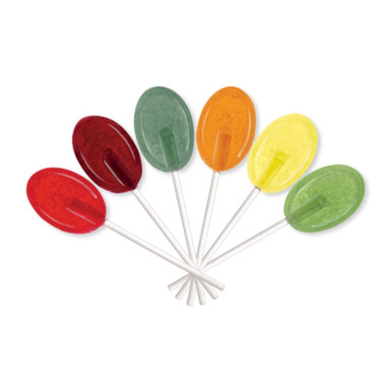 Dr. John’s Healthy Sweets Classic Fruit Oval Lollipops 150/Pack