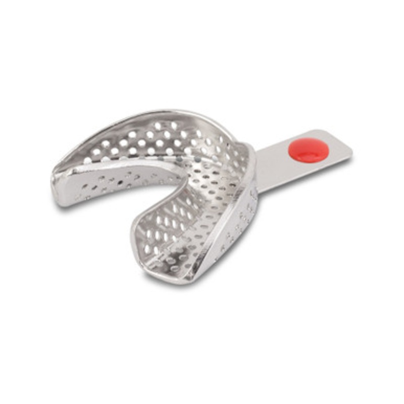 No.3 Small Lower (Red) Perma-Lock Stainless Steel Impression Tray