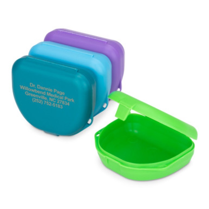 Zirc Personalized Assorted Retainer Cases 1-Inch Deep 12/Pack