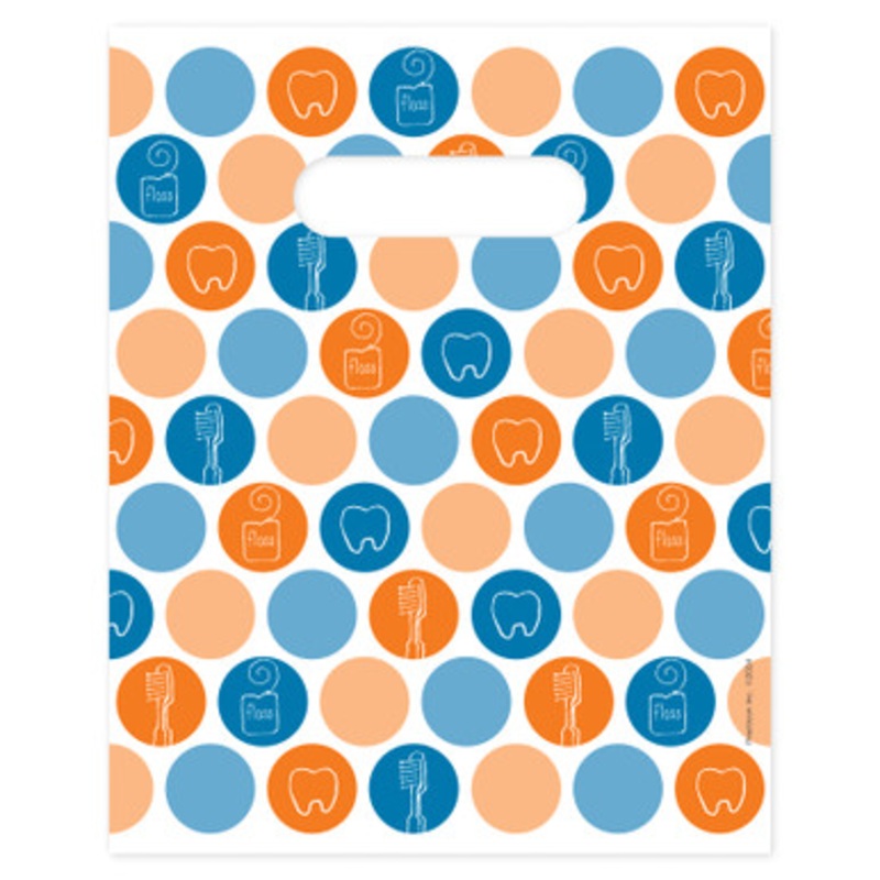8 x 10 Dental Dots Scatter Print Bags 100/Pack