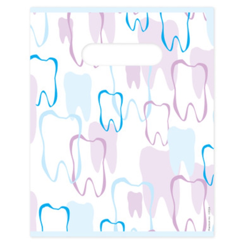 8 x 10 Tooth Outline Scatter Print Bags 100/Pack