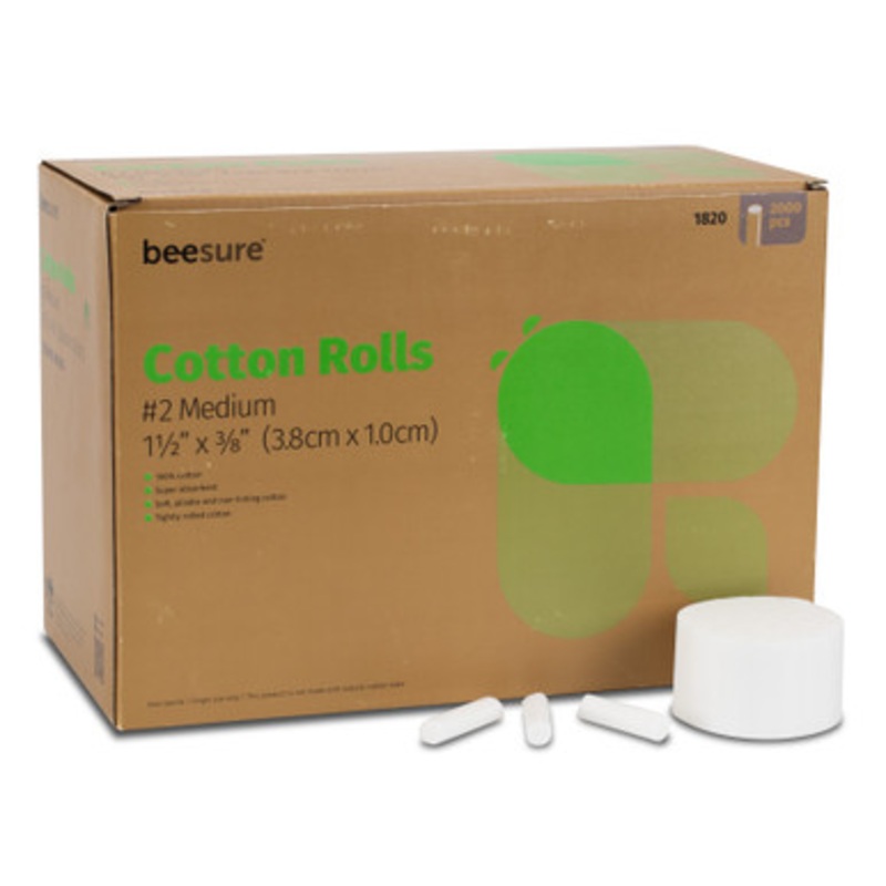 BeeSure Cotton Rolls 2000/Box