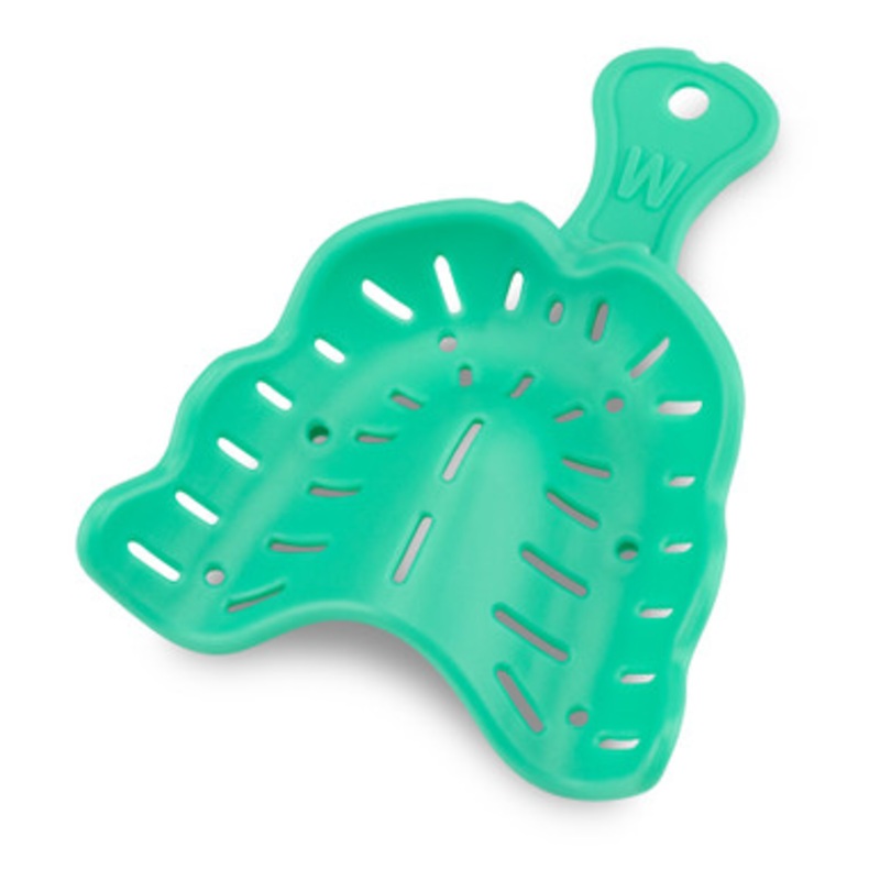 Disposable Edentulous Impression Trays Medium (Green) Upper 12/Pack