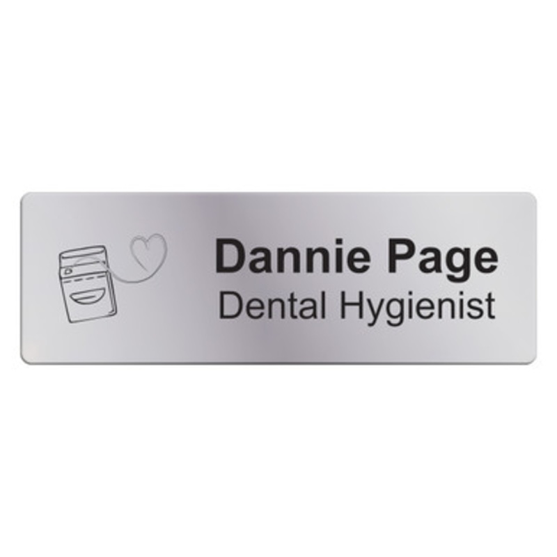 Personalized MetaLite 2-Line Name Badge