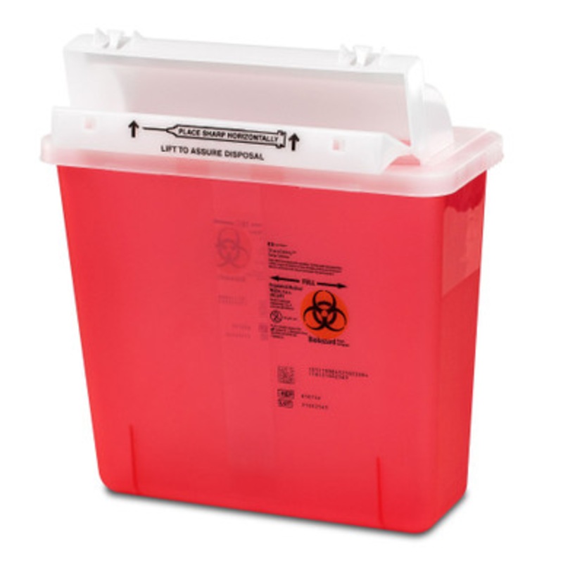 5-Quart In-Room Sharps Container