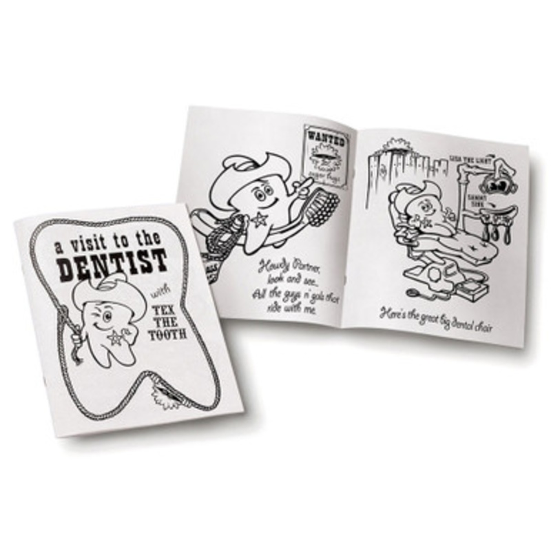 A Visit to the Dentist Coloring Books 100/Pack