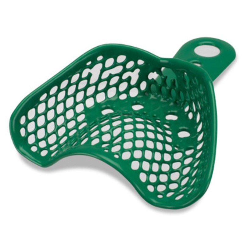 CTrays Metal Impression Trays Small (Green) Upper Arch 12/Pack