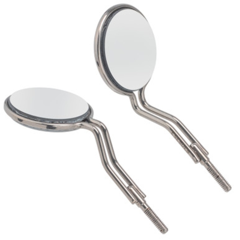 Double-Sided Size 5 Titanium Front-Surface Mouth Mirrors 6/Box
