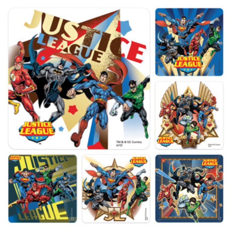 Justice League Stickers 100/Pack