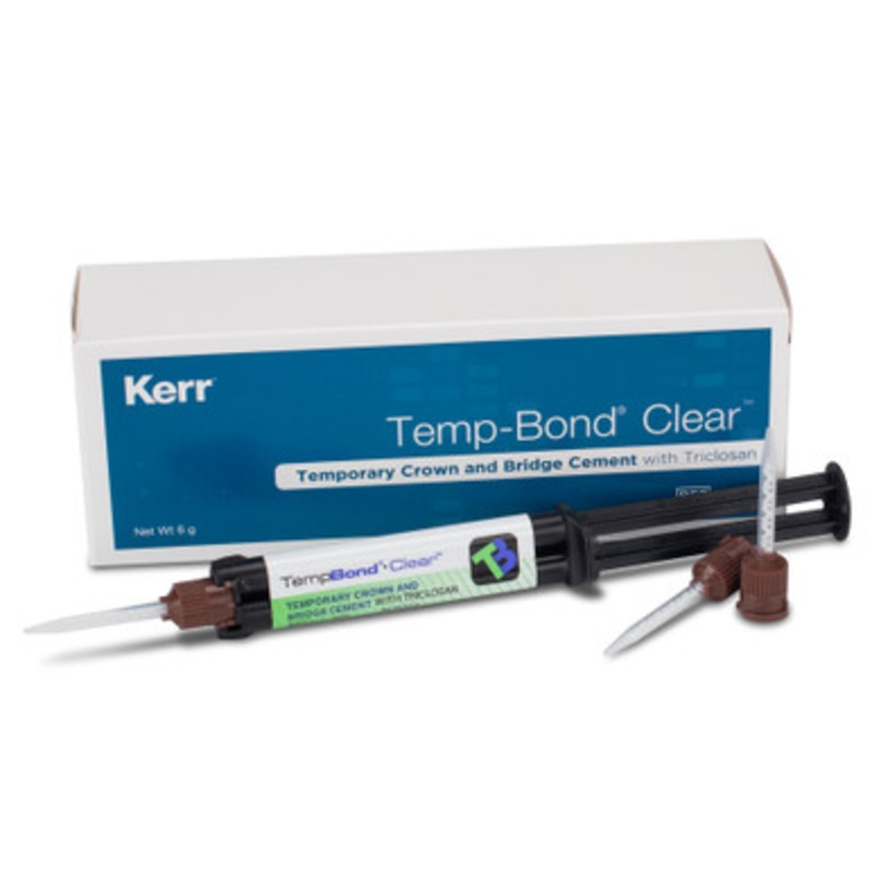 Kerr Temp-Bond Temporary Cement Clear Automix Syringe