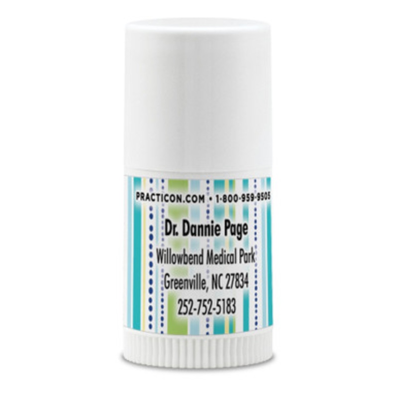 Personalized Cool Stripes Mini Lip Balms 250/Case