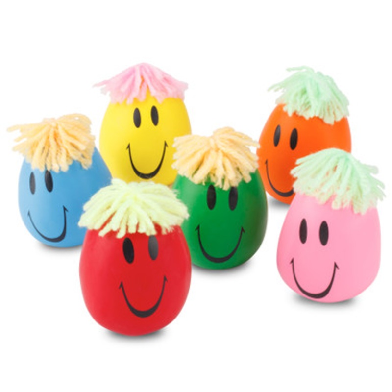 Smile Face Stretch Balls 12/Box