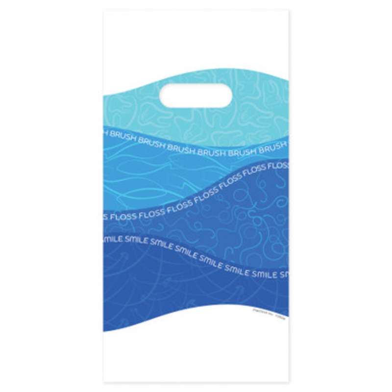 6 x 12 Brush Floss Smile Waves Bags 100/Pack