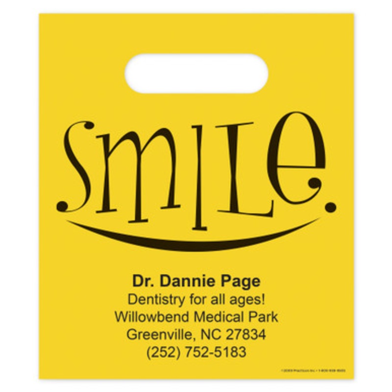 7  x 9 Big Smile Personalized Bags 500/Pack