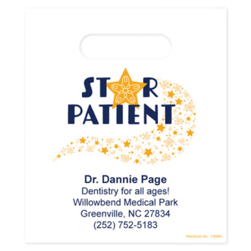 7  x 9 Star Patient Personalized Bags 500/Pack
