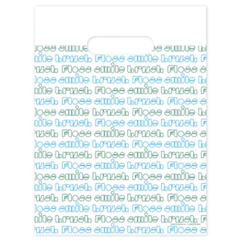 9 x 12 Brush Floss Techno Scatter Print Bags 100/Pack