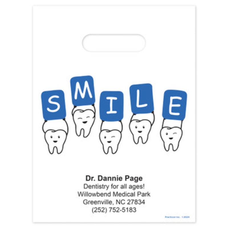 9 x 12 Smile Squad Personalized Bags 500/Pack