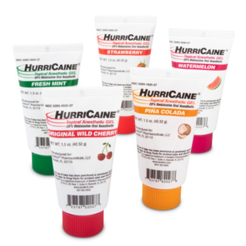 HurriCaine Topical Anesthetic Gel 1.5 oz. Tube Assortment