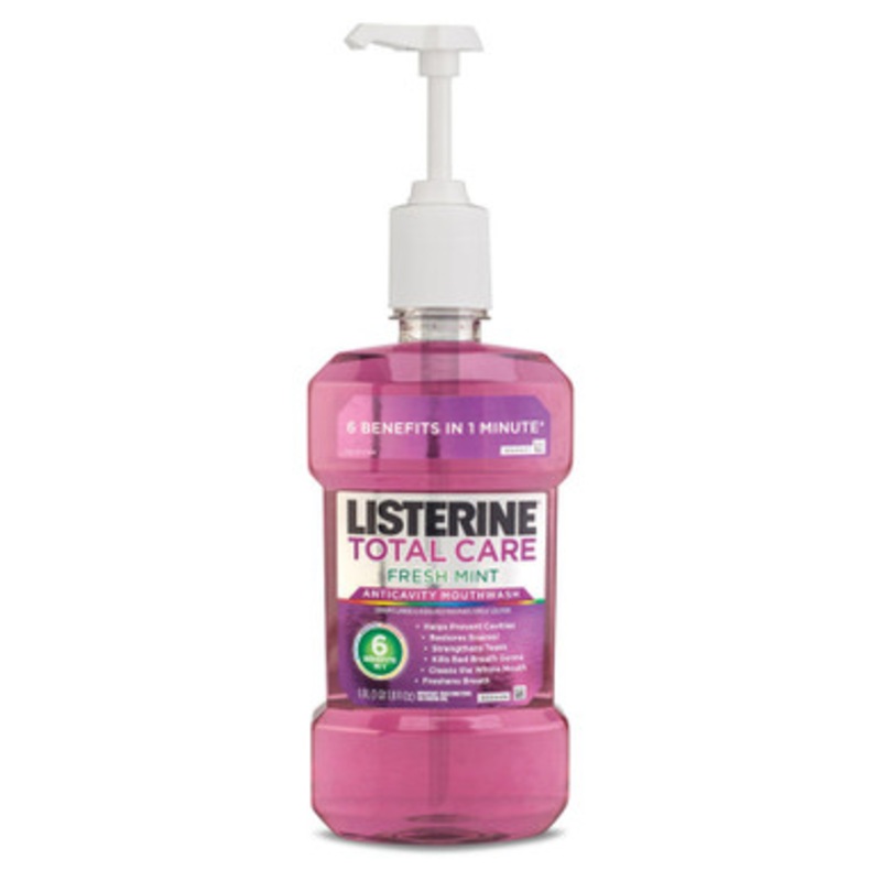 Listerine Total Care Mouthwash 1 Liter Pump 6/Case