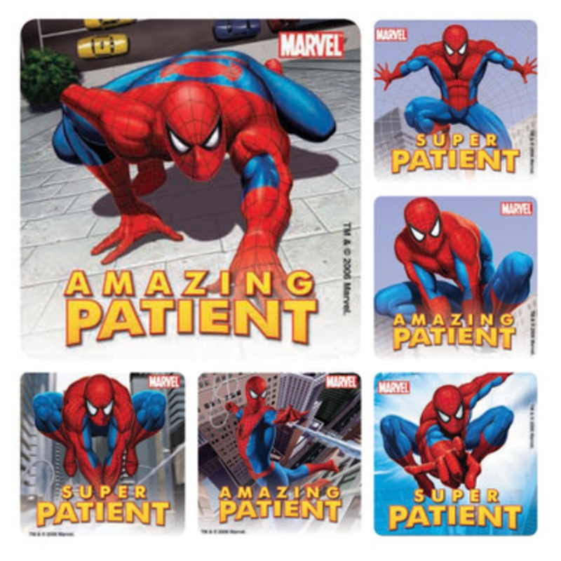Spider-Man Patient Stickers 100/Pack