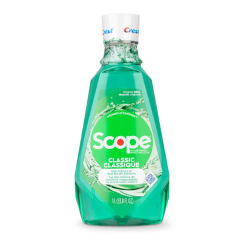 Crest Scope Classic Mouthwash 1 Liter 6/Case