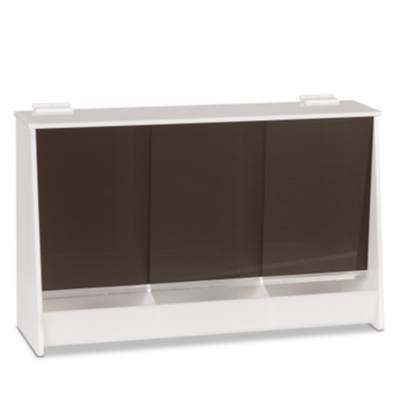 Easy-Fill Tinted Triple Bin Glove Dispenser