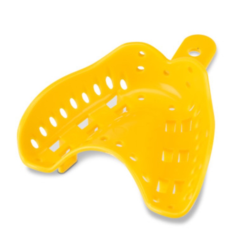 Excellent-Lock Disposable Ortho Impression Trays Large (Yellow) Upper 50/Pack